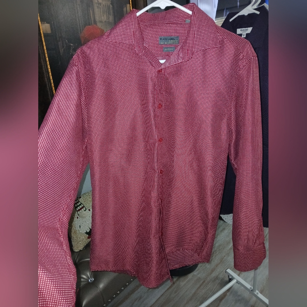 Men's Red Button Down Shirt